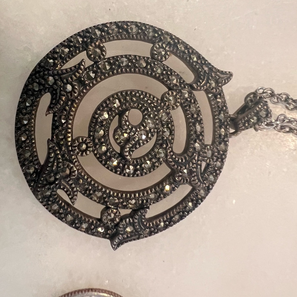 Judith Jack Marcasite Pendant
